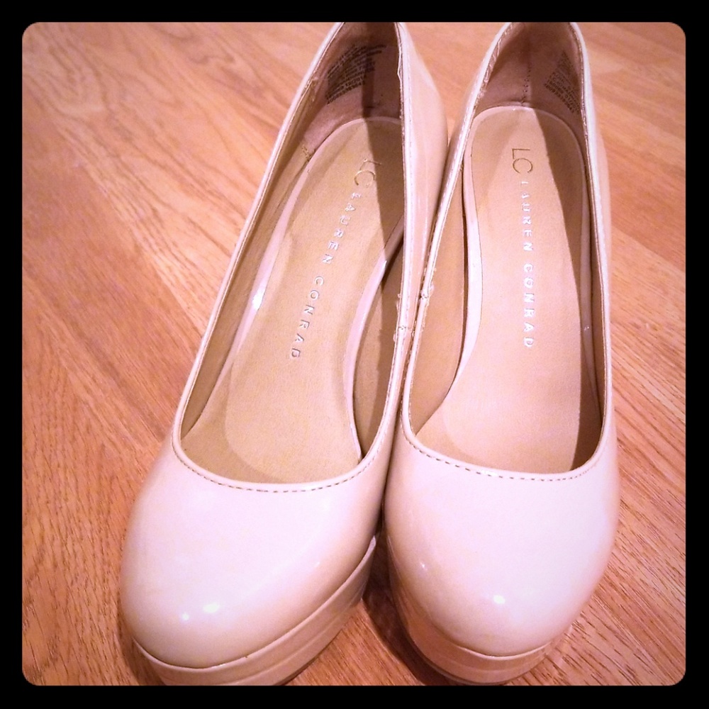 I am selling my Lauren Conrad Nude Platform Heels